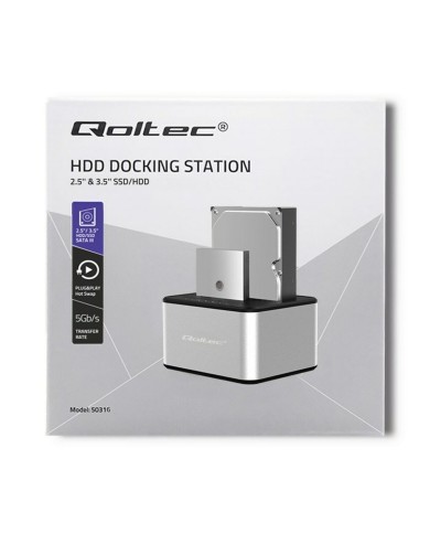 Base di ricarica Qoltec 50316 Base di ricarica Qoltec 50316