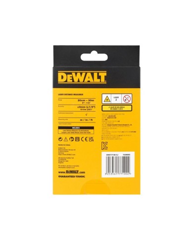 Telemetro Dewalt DWHT77100-XJ 30 m 2 Pezzi Telemetro Dewalt DWHT77100-XJ 30 m 2 Pezzi