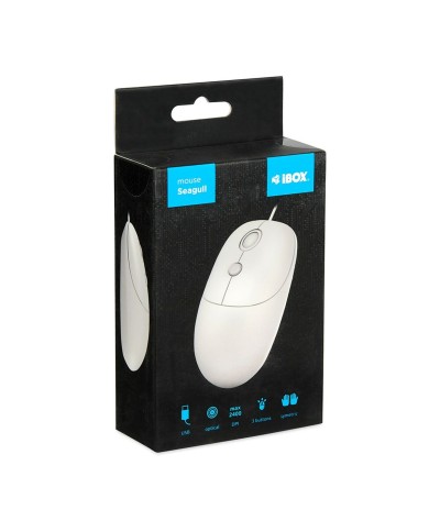 Mouse Ibox IMOF011 Bianco 2400 dpi