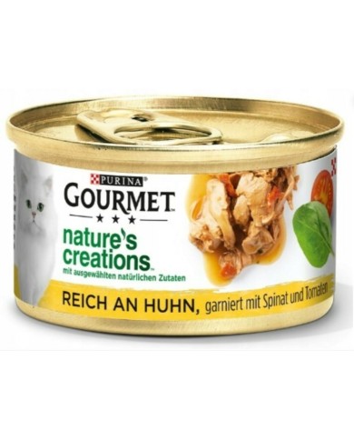 Cibo per gatti Purina Gourmet Pollo Spinaci Pomodoro 85 g