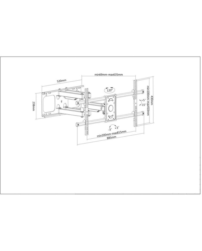 Supporto da Tavolo per Schermo Manhattan 461290 37" 90" Supporto da Tavolo per Schermo Manhattan 461290 37" 90"