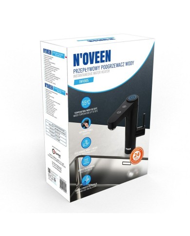 Bollitore N'oveen PODGRZEWACZ IWH965 Nero Acciaio inossidabile 3600 W 3000 W Bollitore N'oveen PODGRZEWACZ IWH965 Nero Acciaio inossidabile 3600 W 3000 W