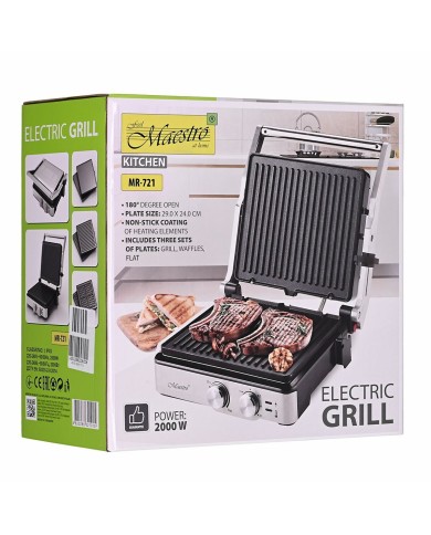 Barbecue Elettrico Feel Maestro MR-721 2000 W Barbecue Elettrico Feel Maestro MR-721 2000 W