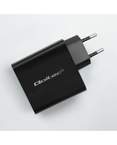 Caricabatterie da Parete Qoltec 52380 Nero 65 W (1 Unità)