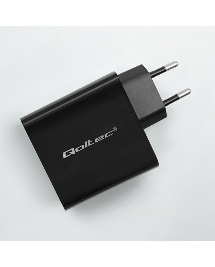 Caricabatterie da Parete Qoltec 52380 Nero 65 W (1 Unità) Caricabatterie da Parete Qoltec 52380 Nero 65 W (1 Unità)
