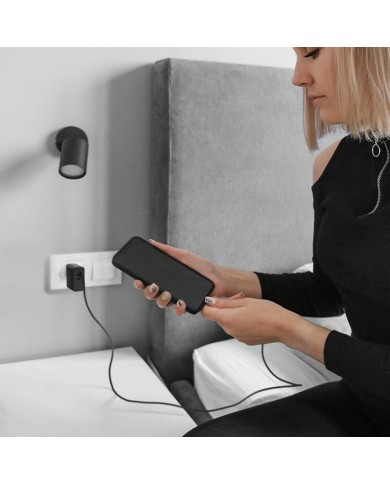 Caricabatterie da Parete Qoltec 52380 Nero 65 W (1 Unità)