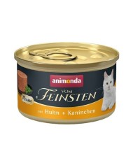 Cibo per gatti Animonda Vom Feinsten Mousse Salmon y Aves Salmone Pesce Uccelli 85 g