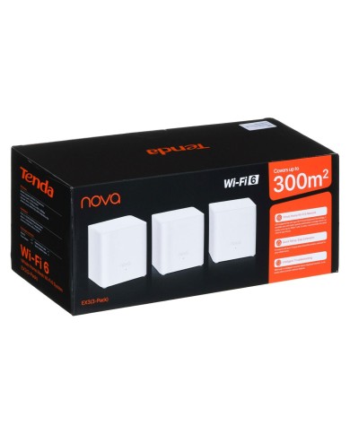 Router Tenda EX3-3pack Bianco RJ45 x 1 Wi-Fi 5 GHz Wi-Fi 6 GHz Wi-Fi 4