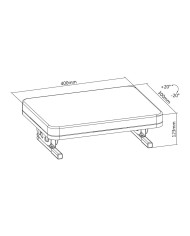 Poggiapiedi Kensington K58303WW Argentato Poggiapiedi Kensington K58303WW Argentato