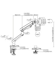 Supporto da Tavolo per Schermo Ergo Office ER-751 17"