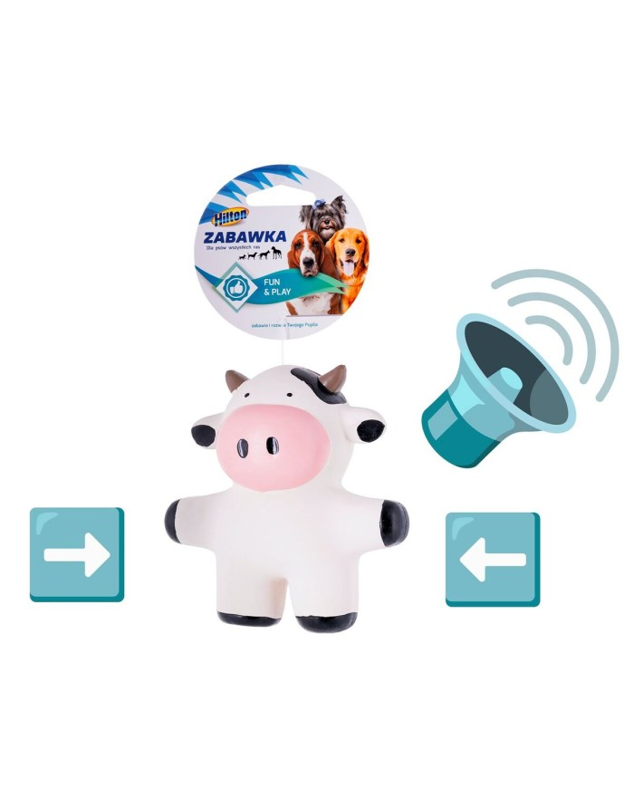 Giocattoli per cani Hilton Cow Bianco Nero Lattice Giocattoli per cani Hilton Cow Bianco Nero Lattice