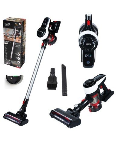 Aspirapolvere senza Cavo Adler AD 7048 Bianco Nero Argentato Aspirapolvere senza Cavo Adler AD 7048 Bianco Nero Argentato