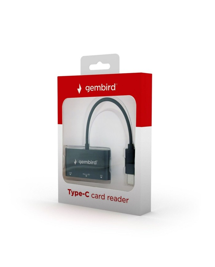 Lettore di Schede Esterno GEMBIRD UHB-CR3-02 Nero Lettore di Schede Esterno GEMBIRD UHB-CR3-02 Nero