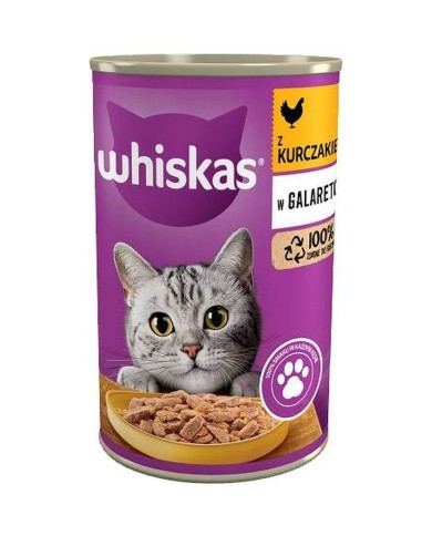 Cibo per gatti Whiskas chicken in jelly 400 g