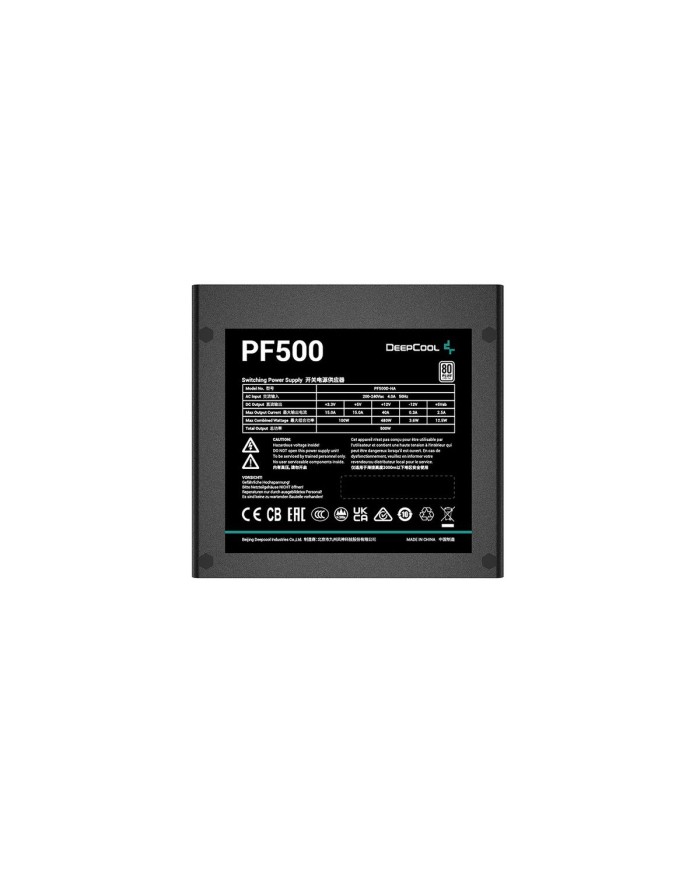 Fonte di Alimentazione DEEPCOOL PF500 ATX 500 W 80 PLUS Fonte di Alimentazione DEEPCOOL PF500 ATX 500 W 80 PLUS