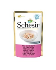 Cibo per gatti Agras Pet Foods SCHESIR in jelly Tuna and chicken with shrimps Pesce 50 g