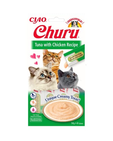 Spuntino per Cat Inaba Churu Pollo Carne Pesce