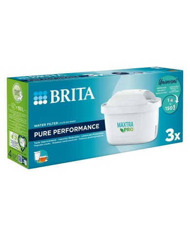 Filtro per brocca filtrante Brita MX+ Pro Pure Performance 3 Pezzi (3 Unità)