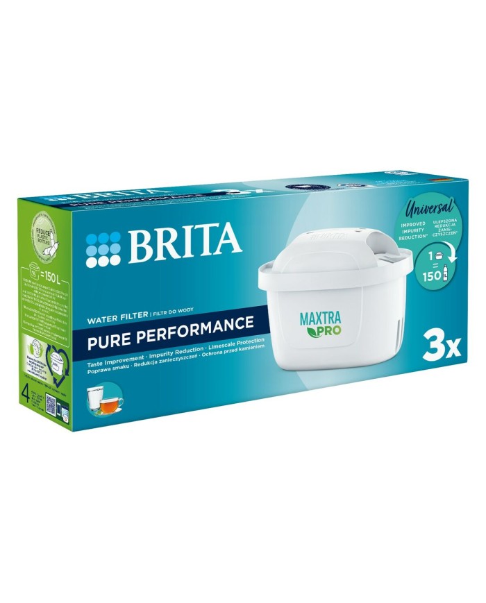 Filtro per brocca filtrante Brita MX+ Pro Pure Performance 3 Pezzi (3 Unità)