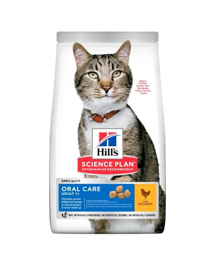 Cibo per gatti Hill's SP Adult Oral Care Pollo 1,5 Kg Adulti Cibo per gatti Hill's SP Adult Oral Care Pollo 1,5 Kg Adulti
