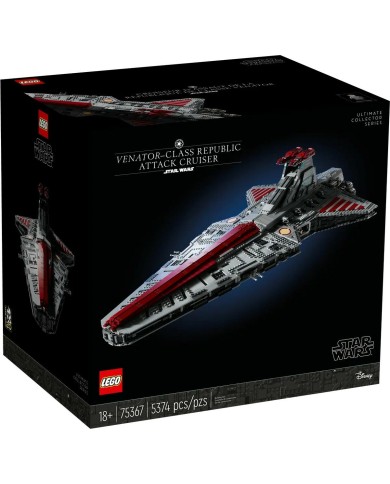 Set di Costruzioni Lego 75367 Venator class - Republic attack cruiser Nero 5374 Pezzi Set di Costruzioni Lego 75367 Venator class - Republic attack cruiser Nero 5374 Pezzi