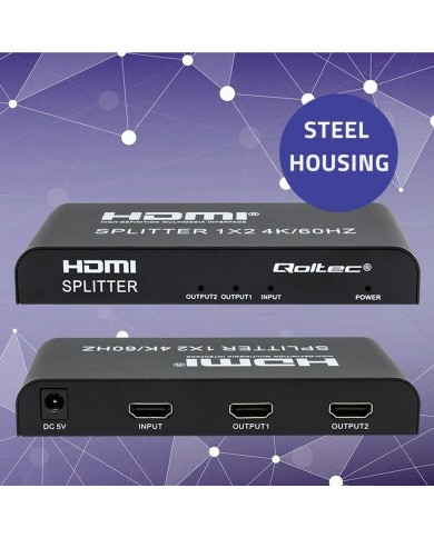 Switch HDMI Qoltec 51797 Nero Switch HDMI Qoltec 51797 Nero