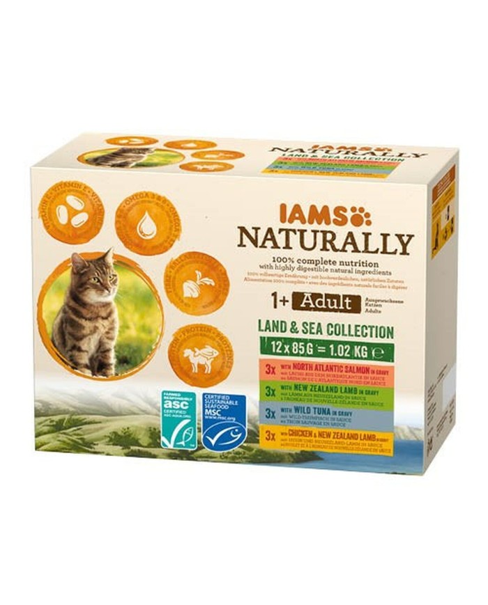 Cibo per gatti Eukanuba Naturally Adult Pesce 12 x 85 g Cibo per gatti Eukanuba Naturally Adult Pesce 12 x 85 g