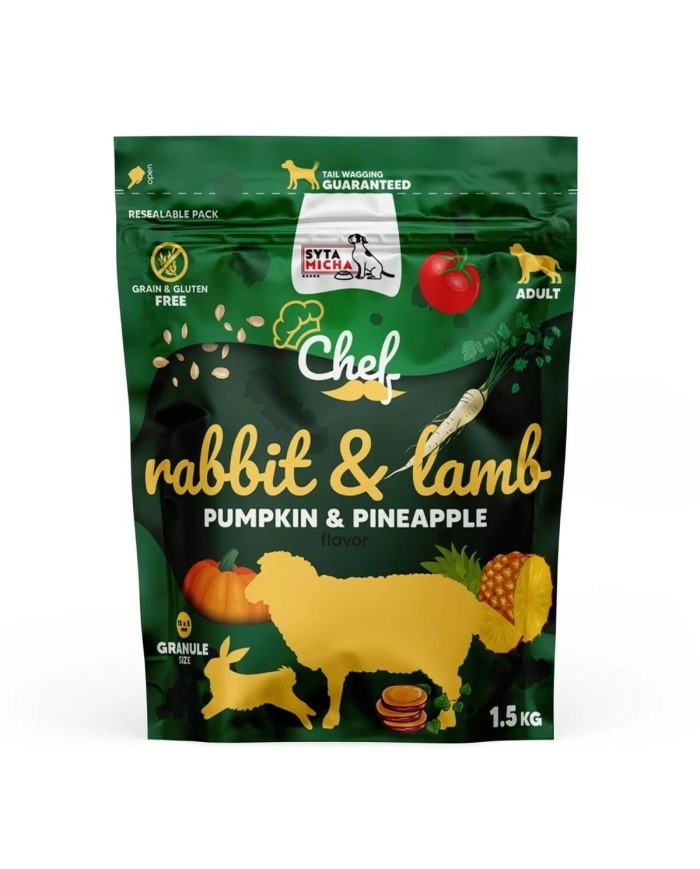 mangime SYTA MICHA Chef Ananas Agnello Zucca Coniglio 1,5 Kg mangime SYTA MICHA Chef Ananas Agnello Zucca Coniglio 1,5 Kg