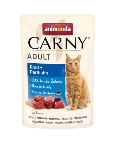 Cibo per gatti Animonda Carny Adult Beef and guinea fowl Carne di manzo e vitello 85 g