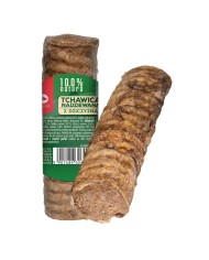 Giocattolo da mordere per cani Maced Trachea stuffed with beef Carne di manzo e vitello 120 g