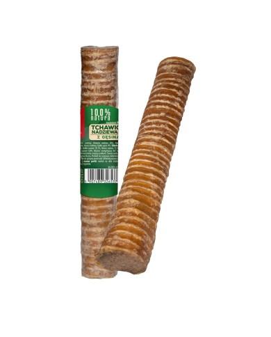 Giocattolo da mordere per cani Maced Trachea stuffed with goose Carne di manzo e vitello 150 g Giocattolo da mordere per cani Maced Trachea stuffed with goose Carne di manzo e vitello 150 g