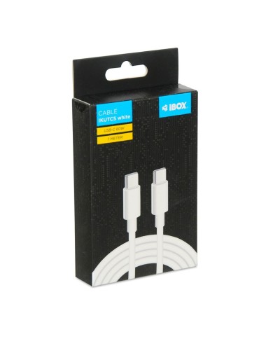 Cavo USB-C Ibox IKUTCS1W Bianco 1 m Cavo USB-C Ibox IKUTCS1W Bianco 1 m