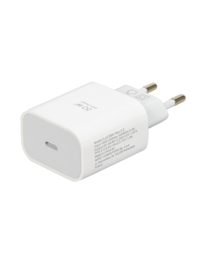 Caricabatterie da Parete Ibox ILUC39W Bianco 20 W (1 Unità)