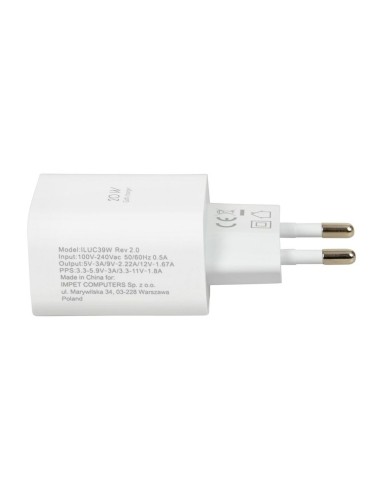 Caricabatterie da Parete Ibox ILUC39W Bianco 20 W (1 Unità)