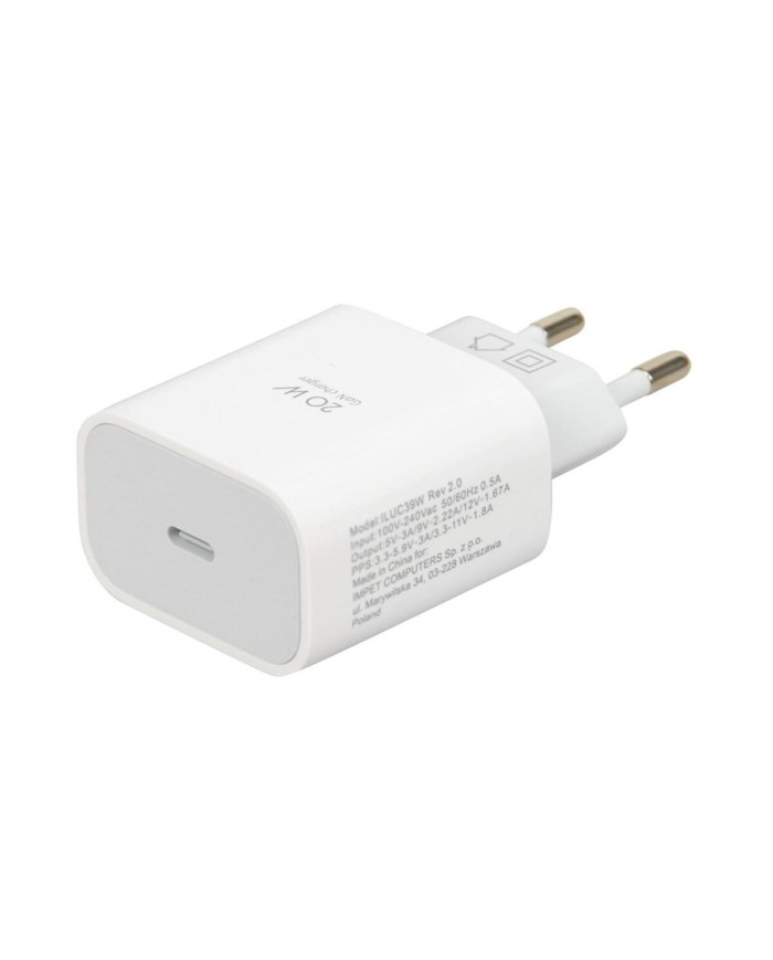 Caricabatterie da Parete Ibox ILUC39W Bianco 20 W (1 Unità)