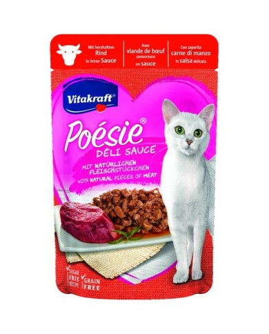 Cibo per gatti Vitakraft POESIE DELICE Carne di manzo e vitello 85 g