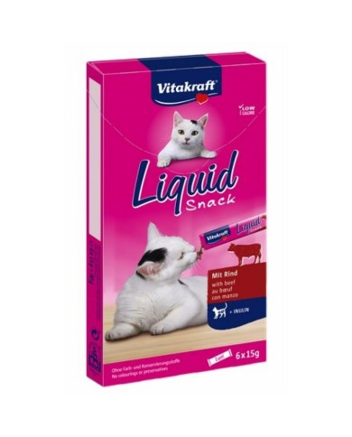 Spuntino per Cat Vitakraft Liquid-Snack Carne di vitello