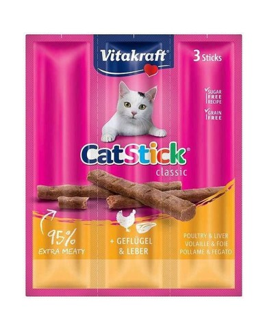 Spuntino per Cat Vitakraft CatStick Mini Uccelli