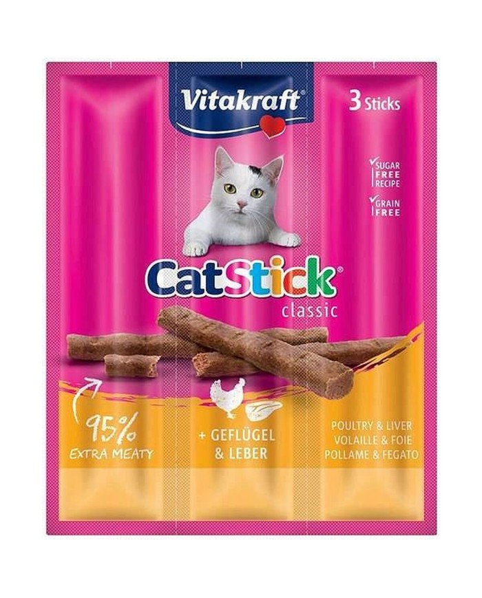 Spuntino per Cat Vitakraft CatStick Mini Uccelli