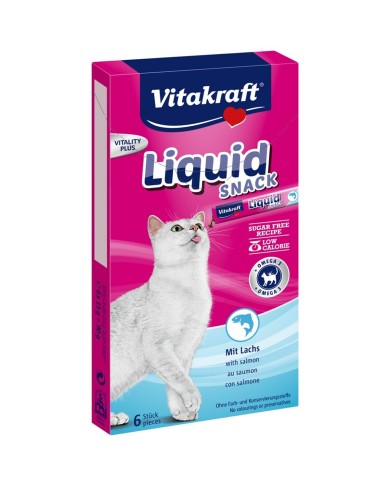 Spuntino per Cat Vitakraft Liquid Snack Salmon Pollo Pesce Maiale 90 g