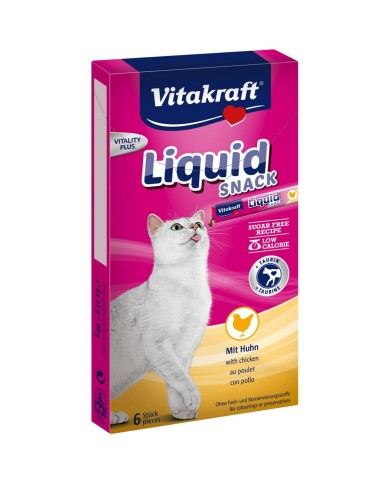 Spuntino per Cat Vitakraft Liquid Snack Chicken Pollo Maiale 90 g