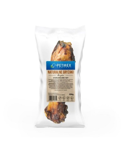 Giocattolo da mordere per cani Petmex Beef foot Carne di manzo e vitello Giocattolo da mordere per cani Petmex Beef foot Carne di manzo e vitello