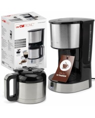 Caffettiera superautomatica Clatronic KA 3805 Nero Acciaio 800 W Caffettiera superautomatica Clatronic KA 3805 Nero Acciaio 800 W