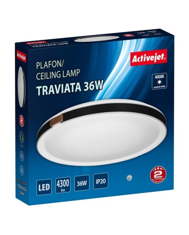 Lampadario Activejet AJE-TRAVIATA 36W Bianco Nero 80 36 W (4000 K)