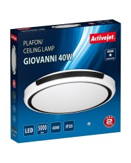 Lampadario Activejet AJE-GIOVANNI 40W Bianco Nero 80 (4000 K) Lampadario Activejet AJE-GIOVANNI 40W Bianco Nero 80 (4000 K)