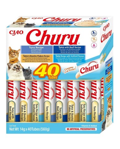 Spuntino per Cat Inaba Churu Variety box Tuna Pesce