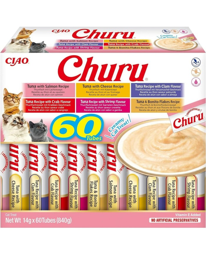 Spuntino per Cat Inaba Churu Variety box Tuna Pesce