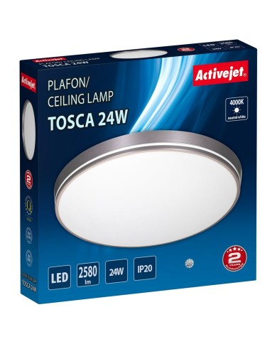 Lampadario Activejet AJE-TOSCA 24W Grigio 80 24 W (4000 K)