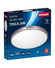 Lampadario Activejet AJE-TOSCA 24W Grigio 80 24 W (4000 K) Lampadario Activejet AJE-TOSCA 24W Grigio 80 24 W (4000 K)