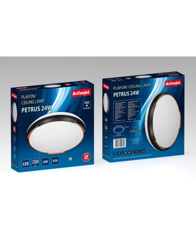 Lampadario Activejet AJE-PETRUS 24W Bianco Nero Rame 80 24 W (4000 K)
